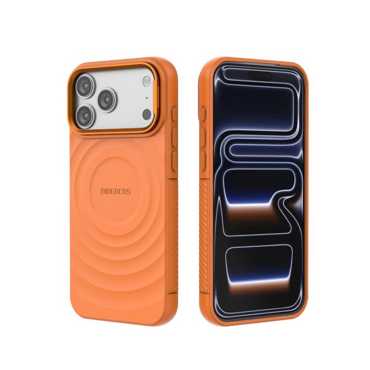 BIBERCAS 波浪紋理磁吸 TPU 手機殼，適用於 iPhone 17 Pro Max