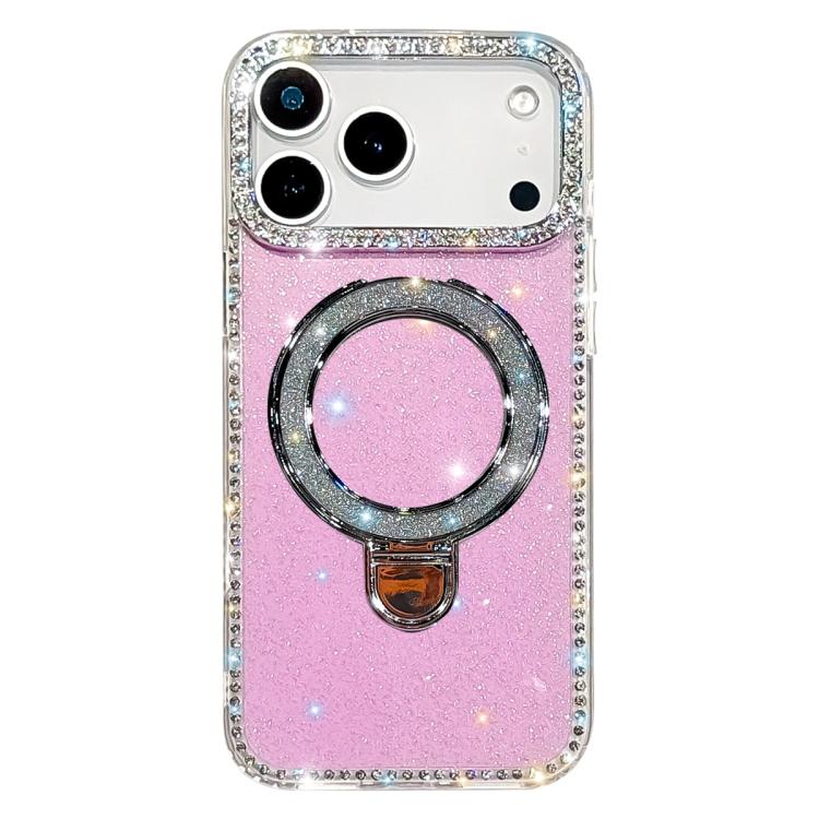 水鑽閃粉支架雙面IMD手機殼，適用於iPhone 17 Pro Max、iPhone 17 Pro、iPhone 17、iPhone Air、iPhone 16 Pro Max、iPhone 16 Pro、iPhone 16 Plus、iPhone 16