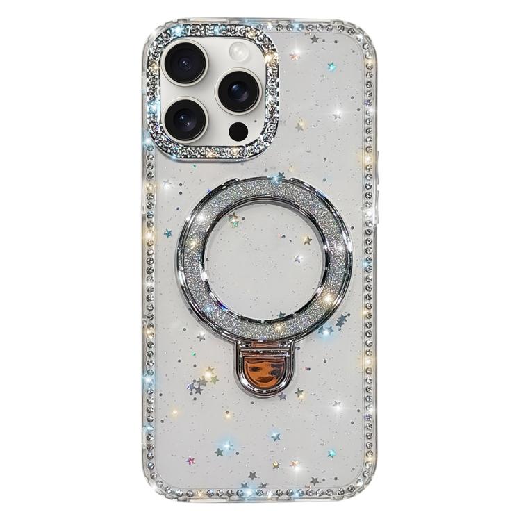 水鑽閃粉支架雙面IMD手機殼，適用於iPhone 15 Pro Max、iPhone 15 Pro、iPhone 15、iPhone 14、iPhone 14 Pro、iPhone 14 Pro Max、iPhone 13 Pro Max、iPhone 13 Pro