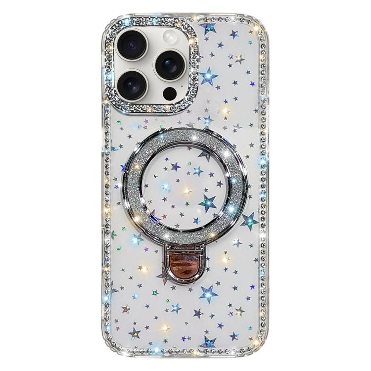 水鑽閃粉支架雙面IMD手機殼，適用於iPhone 15 Pro Max、iPhone 15 Pro、iPhone 15、iPhone 14、iPhone 14 Pro、iPhone 14 Pro Max、iPhone 13 Pro Max、iPhone 13 Pro