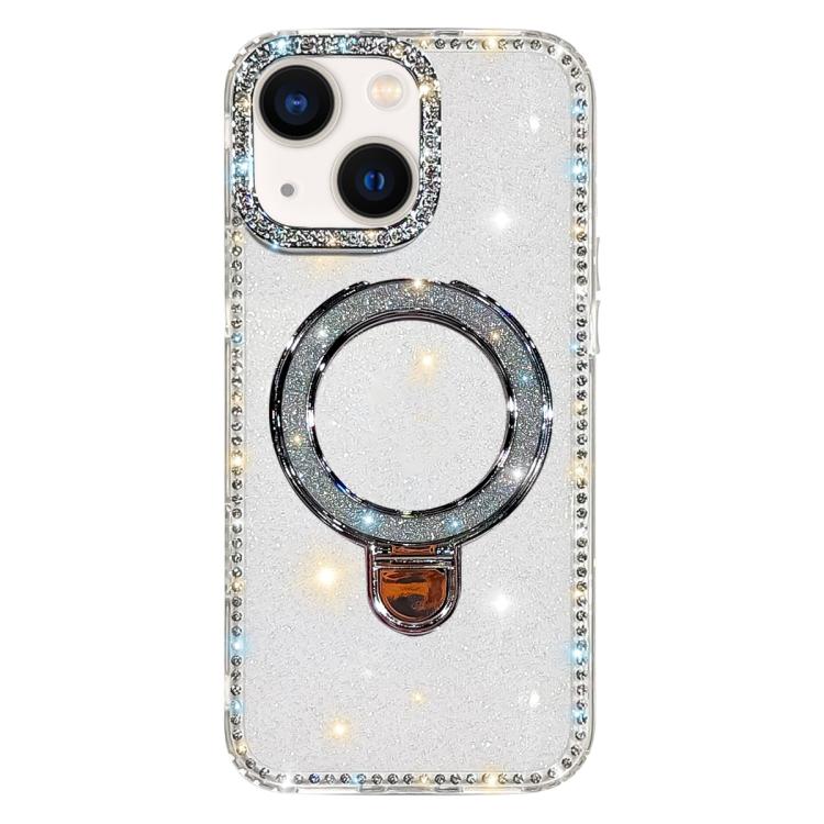 水鑽閃粉支架雙面IMD手機殼，適用於iPhone 15 Pro Max、iPhone 15 Pro、iPhone 15、iPhone 14、iPhone 14 Pro、iPhone 14 Pro Max、iPhone 13 Pro Max、iPhone 13 Pro