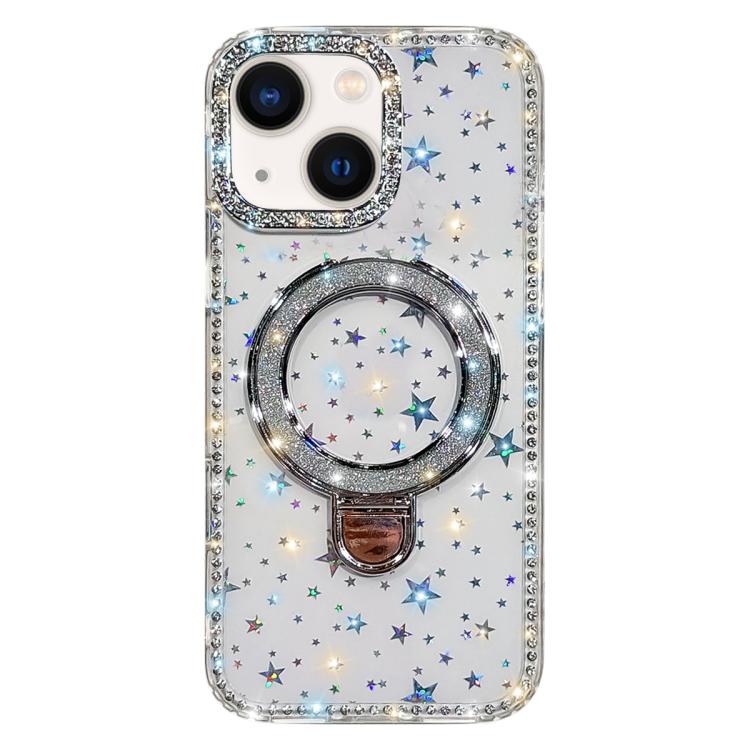 水鑽閃粉支架雙面IMD手機殼，適用於iPhone 15 Pro Max、iPhone 15 Pro、iPhone 15、iPhone 14、iPhone 14 Pro、iPhone 14 Pro Max、iPhone 13 Pro Max、iPhone 13 Pro