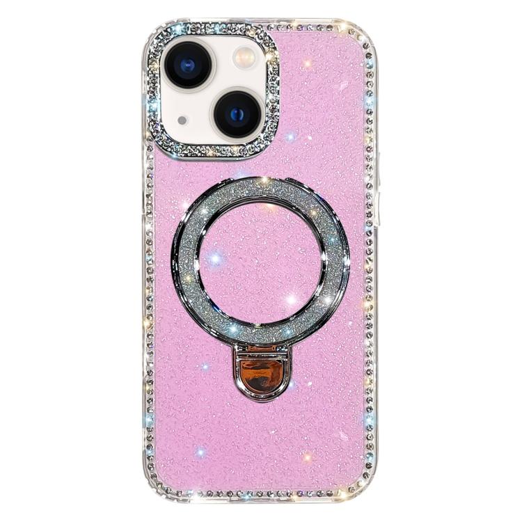 水鑽閃粉支架雙面IMD手機殼，適用於iPhone 15 Pro Max、iPhone 15 Pro、iPhone 15、iPhone 14、iPhone 14 Pro、iPhone 14 Pro Max、iPhone 13 Pro Max、iPhone 13 Pro