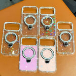 水鑽閃粉支架雙面IMD手機殼，適用於iPhone 17 Pro Max、iPhone 17 Pro、iPhone 17、iPhone Air、iPhone 16 Pro Max、iPhone 16 Pro、iPhone 16 Plus、iPhone 16