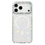 雙面水鑽IMD PC混合TPU磁吸手機殼，適用於iPhone 17 Pro Max、iPhone 17 Pro、iPhone 17、iPhone Air、iPhone 16 Pro Max、iPhone 16 Pro、iPhone 16 Plus、iPhone 16