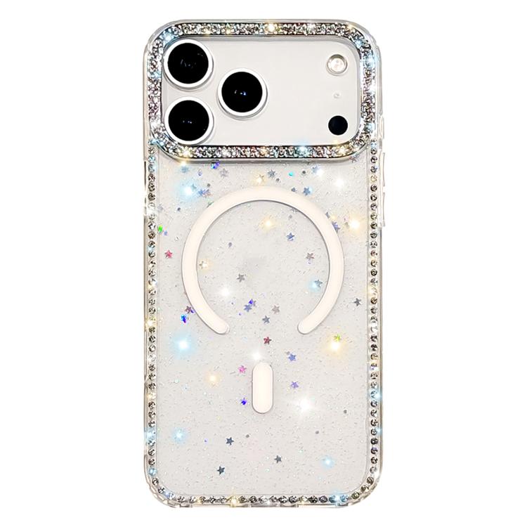 雙面水鑽IMD PC混合TPU磁吸手機殼，適用於iPhone 17 Pro Max、iPhone 17 Pro、iPhone 17、iPhone Air、iPhone 16 Pro Max、iPhone 16 Pro、iPhone 16 Plus、iPhone 16