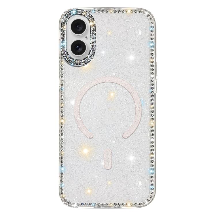 雙面水鑽IMD PC混合TPU磁吸手機殼，適用於iPhone 17 Pro Max、iPhone 17 Pro、iPhone 17、iPhone Air、iPhone 16 Pro Max、iPhone 16 Pro、iPhone 16 Plus、iPhone 16