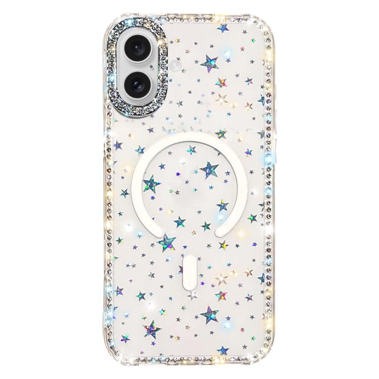 雙面水鑽IMD PC混合TPU磁吸手機殼，適用於iPhone 17 Pro Max、iPhone 17 Pro、iPhone 17、iPhone Air、iPhone 16 Pro Max、iPhone 16 Pro、iPhone 16 Plus、iPhone 16