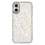 雙面水鑽IMD PC混合TPU磁吸手機殼，適用於iPhone 17 Pro Max、iPhone 17 Pro、iPhone 17、iPhone Air、iPhone 16 Pro Max、iPhone 16 Pro、iPhone 16 Plus、iPhone 16