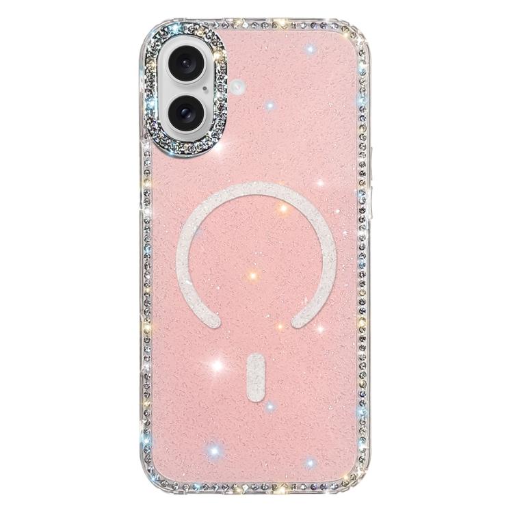 雙面水鑽IMD PC混合TPU磁吸手機殼，適用於iPhone 17 Pro Max、iPhone 17 Pro、iPhone 17、iPhone Air、iPhone 16 Pro Max、iPhone 16 Pro、iPhone 16 Plus、iPhone 16