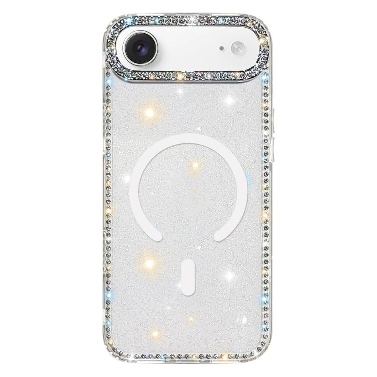 雙面水鑽IMD PC混合TPU磁吸手機殼，適用於iPhone 17 Pro Max、iPhone 17 Pro、iPhone 17、iPhone Air、iPhone 16 Pro Max、iPhone 16 Pro、iPhone 16 Plus、iPhone 16