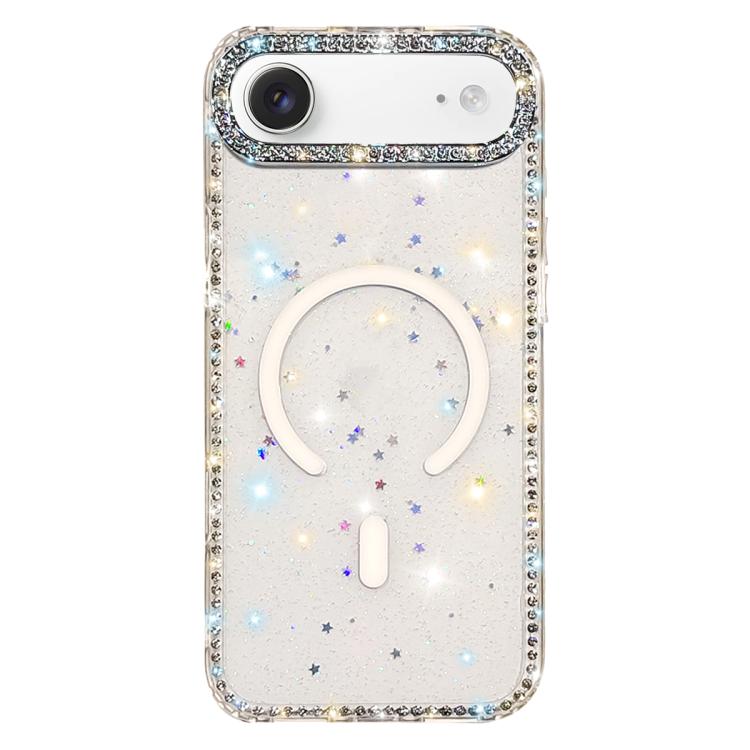 雙面水鑽IMD PC混合TPU磁吸手機殼，適用於iPhone 17 Pro Max、iPhone 17 Pro、iPhone 17、iPhone Air、iPhone 16 Pro Max、iPhone 16 Pro、iPhone 16 Plus、iPhone 16