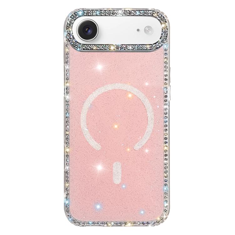 雙面水鑽IMD PC混合TPU磁吸手機殼，適用於iPhone 17 Pro Max、iPhone 17 Pro、iPhone 17、iPhone Air、iPhone 16 Pro Max、iPhone 16 Pro、iPhone 16 Plus、iPhone 16