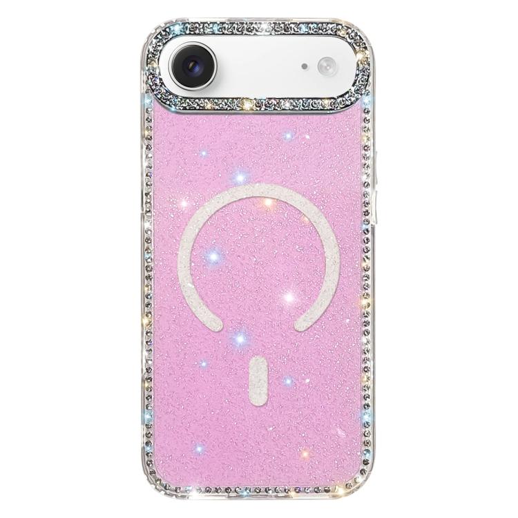 雙面水鑽IMD PC混合TPU磁吸手機殼，適用於iPhone 17 Pro Max、iPhone 17 Pro、iPhone 17、iPhone Air、iPhone 16 Pro Max、iPhone 16 Pro、iPhone 16 Plus、iPhone 16