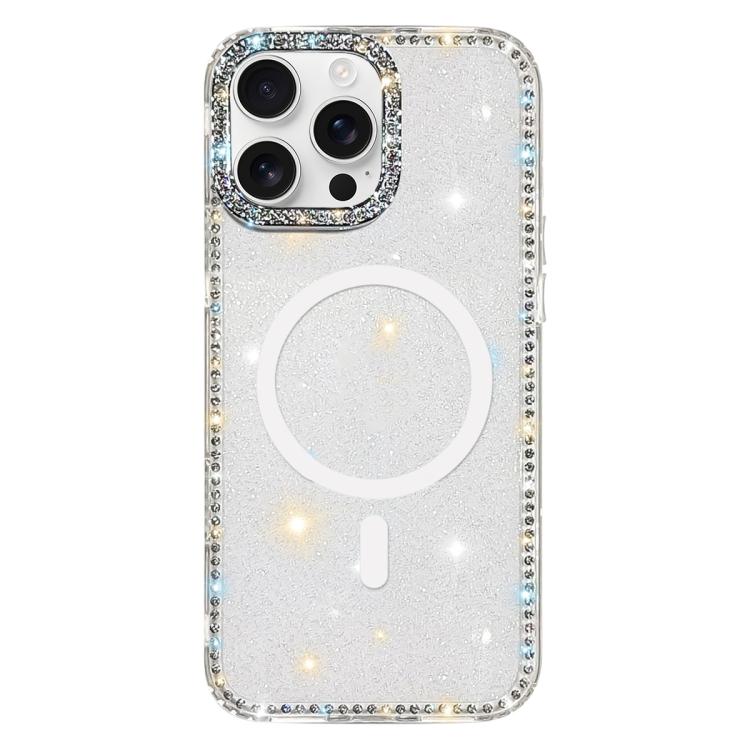 雙面水鑽IMD PC混合TPU磁吸手機殼，適用於iPhone 17 Pro Max、iPhone 17 Pro、iPhone 17、iPhone Air、iPhone 16 Pro Max、iPhone 16 Pro、iPhone 16 Plus、iPhone 16