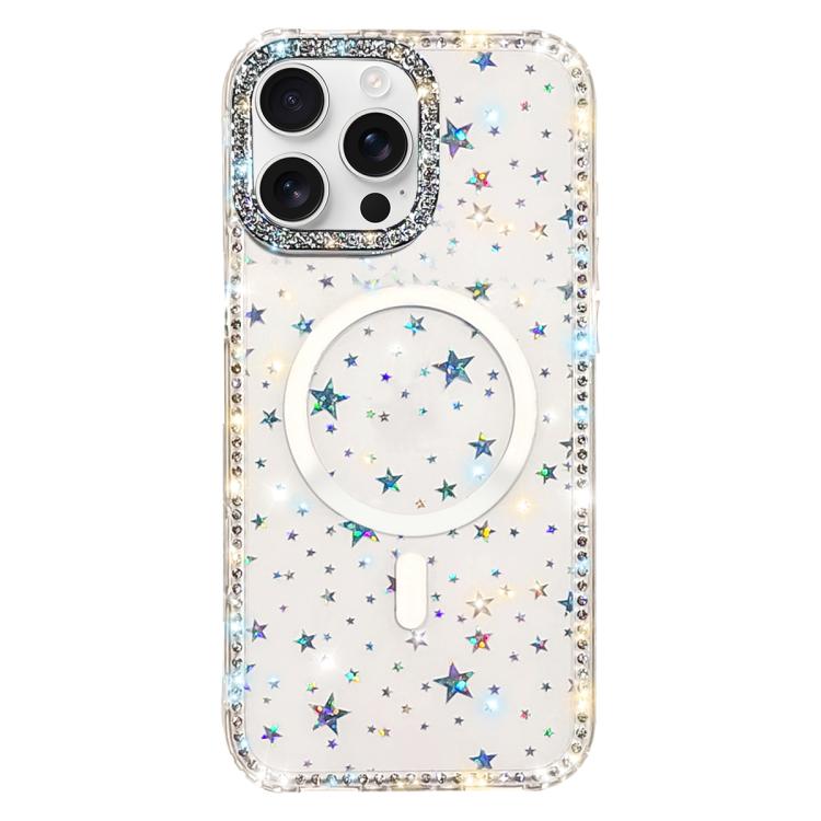 雙面水鑽IMD PC混合TPU磁吸手機殼，適用於iPhone 17 Pro Max、iPhone 17 Pro、iPhone 17、iPhone Air、iPhone 16 Pro Max、iPhone 16 Pro、iPhone 16 Plus、iPhone 16