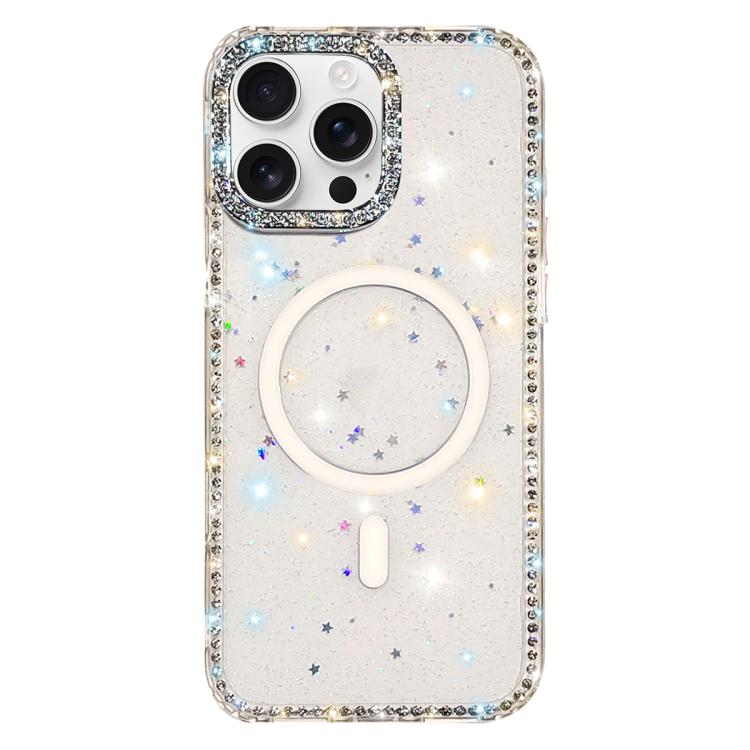 雙面水鑽IMD PC混合TPU磁吸手機殼，適用於iPhone 17 Pro Max、iPhone 17 Pro、iPhone 17、iPhone Air、iPhone 16 Pro Max、iPhone 16 Pro、iPhone 16 Plus、iPhone 16