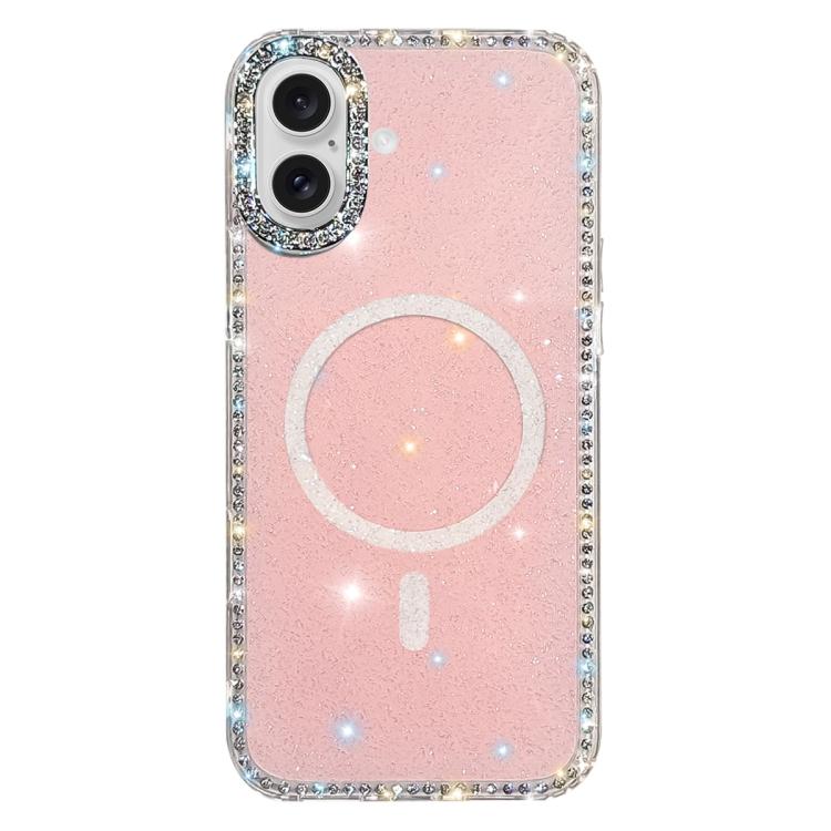 雙面水鑽IMD PC混合TPU磁吸手機殼，適用於iPhone 17 Pro Max、iPhone 17 Pro、iPhone 17、iPhone Air、iPhone 16 Pro Max、iPhone 16 Pro、iPhone 16 Plus、iPhone 16