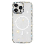 雙面水鑽IMD PC混合TPU磁吸手機殼，適用於iPhone 15 Pro Max、iPhone 15 Pro、iPhone 15、iPhone 14、iPhone 14 Pro、iPhone 14 Pro Max、iPhone 13 Pro Max、iPhone 13 Pro