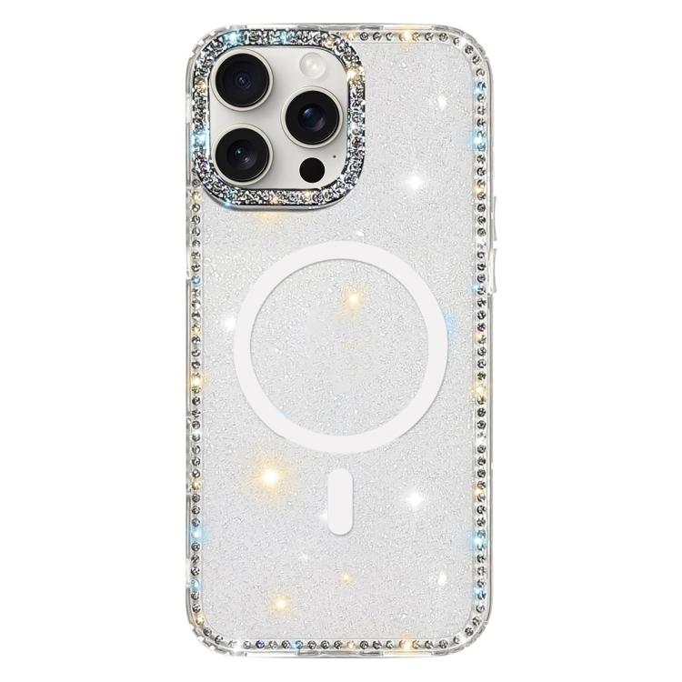 雙面水鑽IMD PC混合TPU磁吸手機殼，適用於iPhone 15 Pro Max、iPhone 15 Pro、iPhone 15、iPhone 14、iPhone 14 Pro、iPhone 14 Pro Max、iPhone 13 Pro Max、iPhone 13 Pro