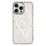 雙面水鑽IMD PC混合TPU磁吸手機殼，適用於iPhone 15 Pro Max、iPhone 15 Pro、iPhone 15、iPhone 14、iPhone 14 Pro、iPhone 14 Pro Max、iPhone 13 Pro Max、iPhone 13 Pro