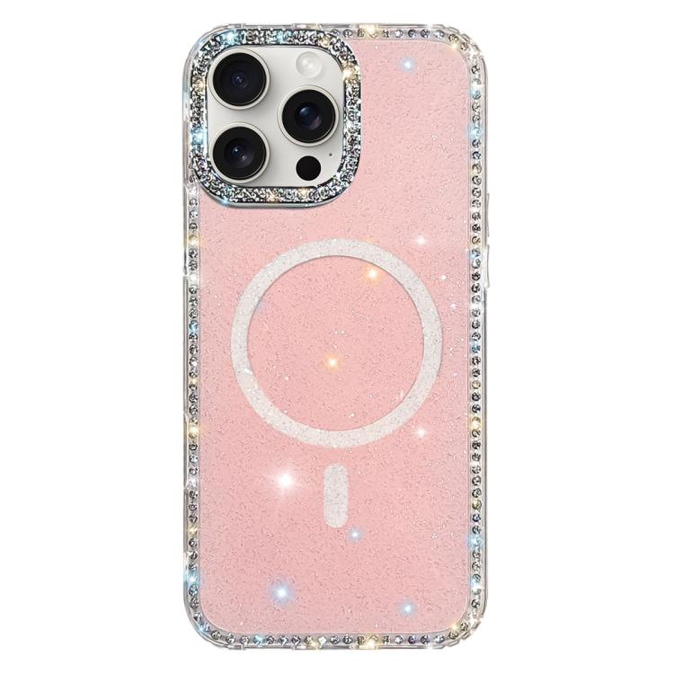 雙面水鑽IMD PC混合TPU磁吸手機殼，適用於iPhone 15 Pro Max、iPhone 15 Pro、iPhone 15、iPhone 14、iPhone 14 Pro、iPhone 14 Pro Max、iPhone 13 Pro Max、iPhone 13 Pro