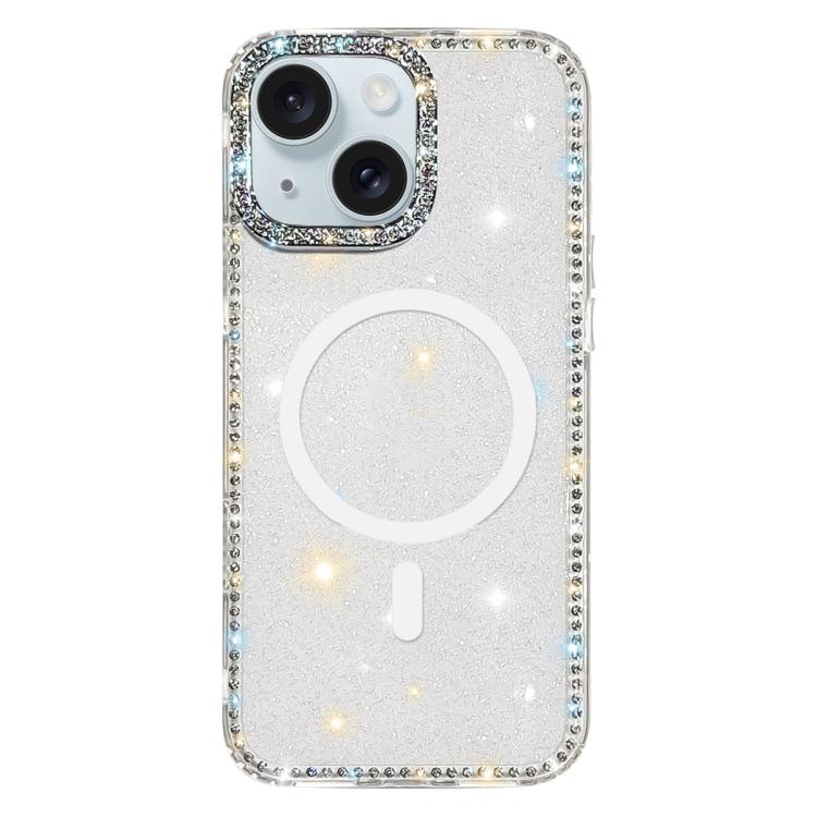 雙面水鑽IMD PC混合TPU磁吸手機殼，適用於iPhone 15 Pro Max、iPhone 15 Pro、iPhone 15、iPhone 14、iPhone 14 Pro、iPhone 14 Pro Max、iPhone 13 Pro Max、iPhone 13 Pro