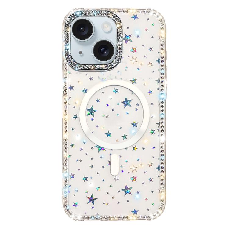 雙面水鑽IMD PC混合TPU磁吸手機殼，適用於iPhone 15 Pro Max、iPhone 15 Pro、iPhone 15、iPhone 14、iPhone 14 Pro、iPhone 14 Pro Max、iPhone 13 Pro Max、iPhone 13 Pro