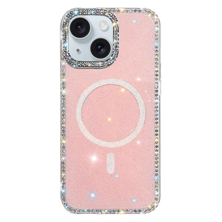 雙面水鑽IMD PC混合TPU磁吸手機殼，適用於iPhone 15 Pro Max、iPhone 15 Pro、iPhone 15、iPhone 14、iPhone 14 Pro、iPhone 14 Pro Max、iPhone 13 Pro Max、iPhone 13 Pro