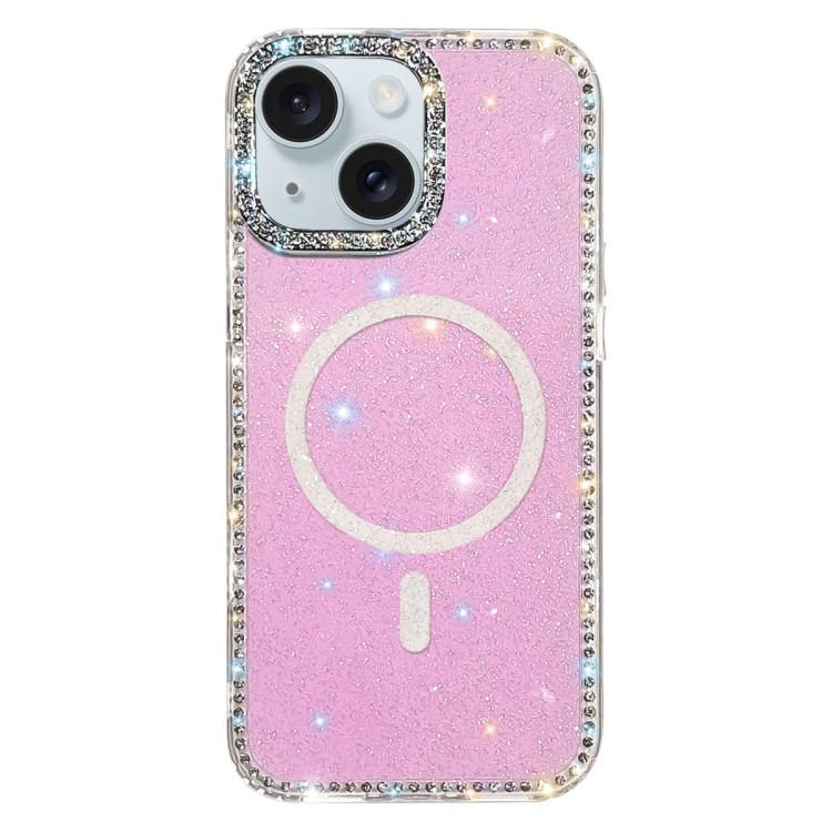 雙面水鑽IMD PC混合TPU磁吸手機殼，適用於iPhone 15 Pro Max、iPhone 15 Pro、iPhone 15、iPhone 14、iPhone 14 Pro、iPhone 14 Pro Max、iPhone 13 Pro Max、iPhone 13 Pro