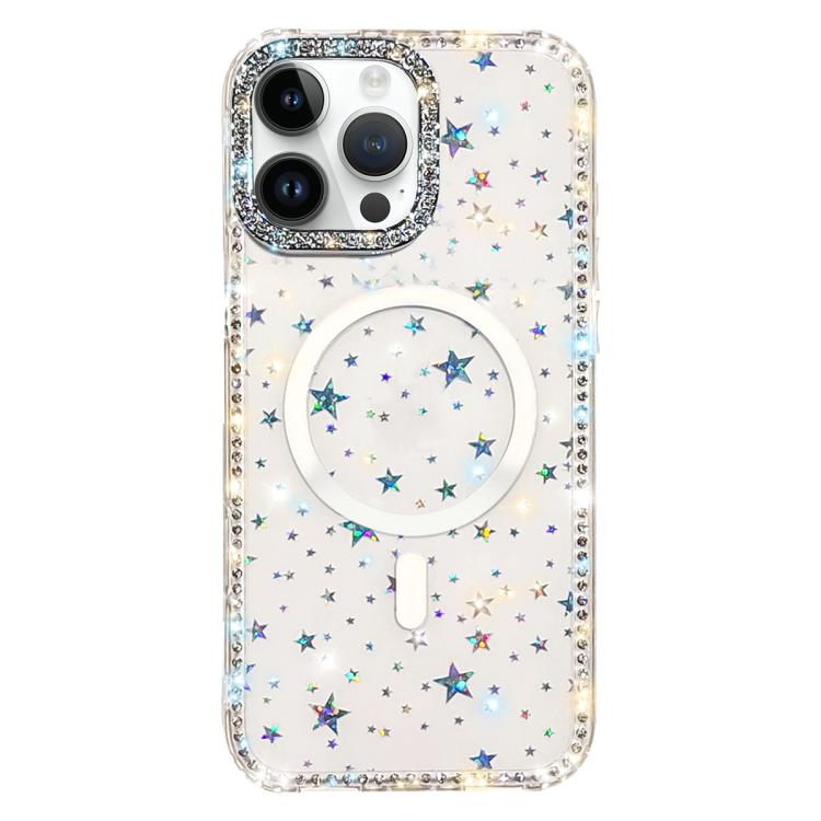 雙面水鑽IMD PC混合TPU磁吸手機殼，適用於iPhone 15 Pro Max、iPhone 15 Pro、iPhone 15、iPhone 14、iPhone 14 Pro、iPhone 14 Pro Max、iPhone 13 Pro Max、iPhone 13 Pro