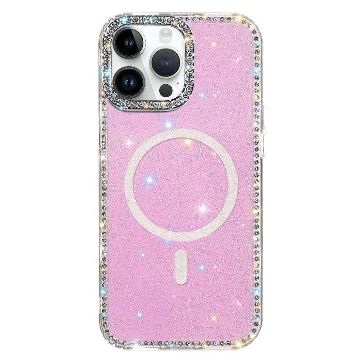 雙面水鑽IMD PC混合TPU磁吸手機殼，適用於iPhone 15 Pro Max、iPhone 15 Pro、iPhone 15、iPhone 14、iPhone 14 Pro、iPhone 14 Pro Max、iPhone 13 Pro Max、iPhone 13 Pro