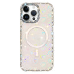 雙面水鑽IMD PC混合TPU磁吸手機殼，適用於iPhone 15 Pro Max、iPhone 15 Pro、iPhone 15、iPhone 14、iPhone 14 Pro、iPhone 14 Pro Max、iPhone 13 Pro Max、iPhone 13 Pro