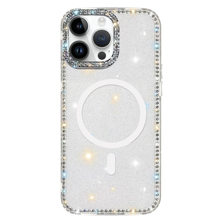 雙面水鑽IMD PC混合TPU磁吸手機殼，適用於iPhone 15 Pro Max、iPhone 15 Pro、iPhone 15、iPhone 14、iPhone 14 Pro、iPhone 14 Pro Max、iPhone 13 Pro Max、iPhone 13 Pro