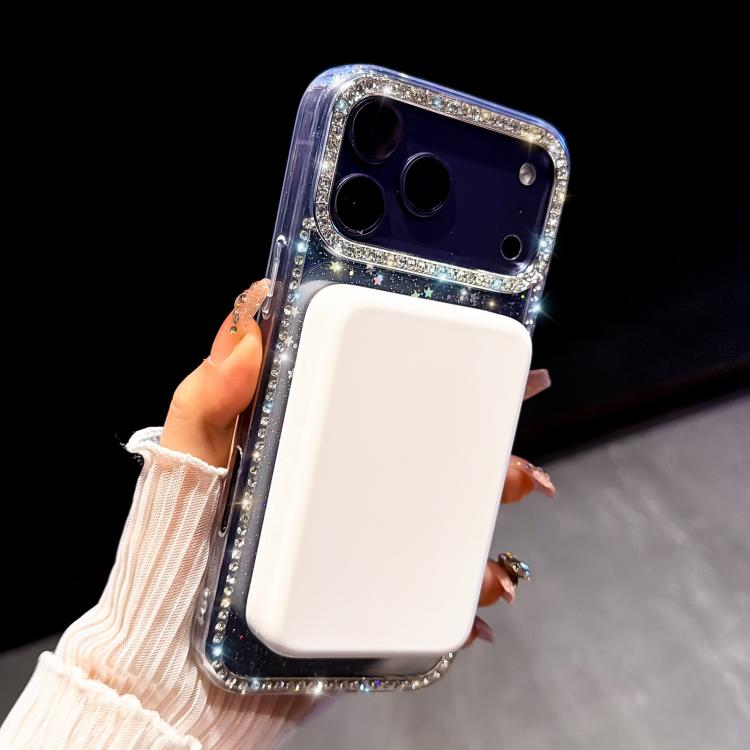 雙面水鑽IMD PC混合TPU磁吸手機殼，適用於iPhone 15 Pro Max、iPhone 15 Pro、iPhone 15、iPhone 14、iPhone 14 Pro、iPhone 14 Pro Max、iPhone 13 Pro Max、iPhone 13 Pro