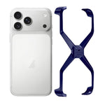 無框X型金屬手機殼，適用於iPhone 17 Pro Max、iPhone 17 Pro