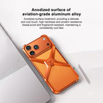 無框X型金屬手機殼，適用於iPhone 17 Pro Max、iPhone 17 Pro
