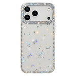 雙面水鑽IMD PC混合TPU手機殼，適用於iPhone 17 Pro Max、iPhone 17 Pro、iPhone 17、iPhone Air、iPhone 16 Pro Max、iPhone 16 Pro、iPhone 16 Plus、iPhone 16