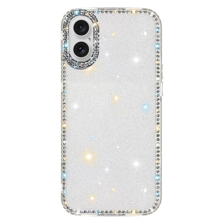 雙面水鑽IMD PC混合TPU手機殼，適用於iPhone 17 Pro Max、iPhone 17 Pro、iPhone 17、iPhone Air、iPhone 16 Pro Max、iPhone 16 Pro、iPhone 16 Plus、iPhone 16