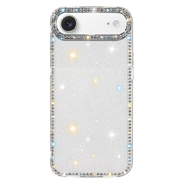 雙面水鑽IMD PC混合TPU手機殼，適用於iPhone 17 Pro Max、iPhone 17 Pro、iPhone 17、iPhone Air、iPhone 16 Pro Max、iPhone 16 Pro、iPhone 16 Plus、iPhone 16