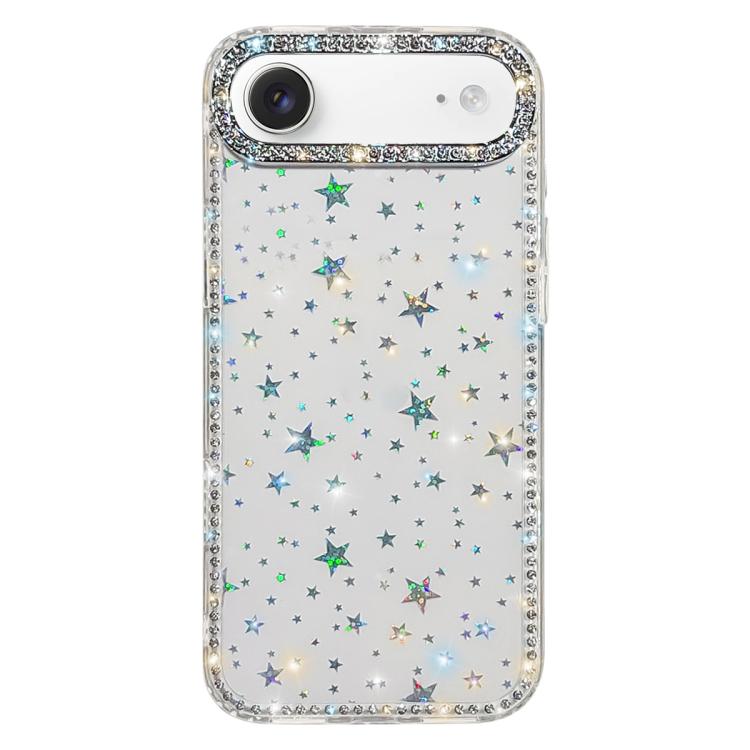 雙面水鑽IMD PC混合TPU手機殼，適用於iPhone 17 Pro Max、iPhone 17 Pro、iPhone 17、iPhone Air、iPhone 16 Pro Max、iPhone 16 Pro、iPhone 16 Plus、iPhone 16