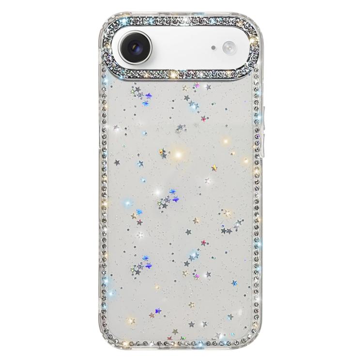 雙面水鑽IMD PC混合TPU手機殼，適用於iPhone 17 Pro Max、iPhone 17 Pro、iPhone 17、iPhone Air、iPhone 16 Pro Max、iPhone 16 Pro、iPhone 16 Plus、iPhone 16