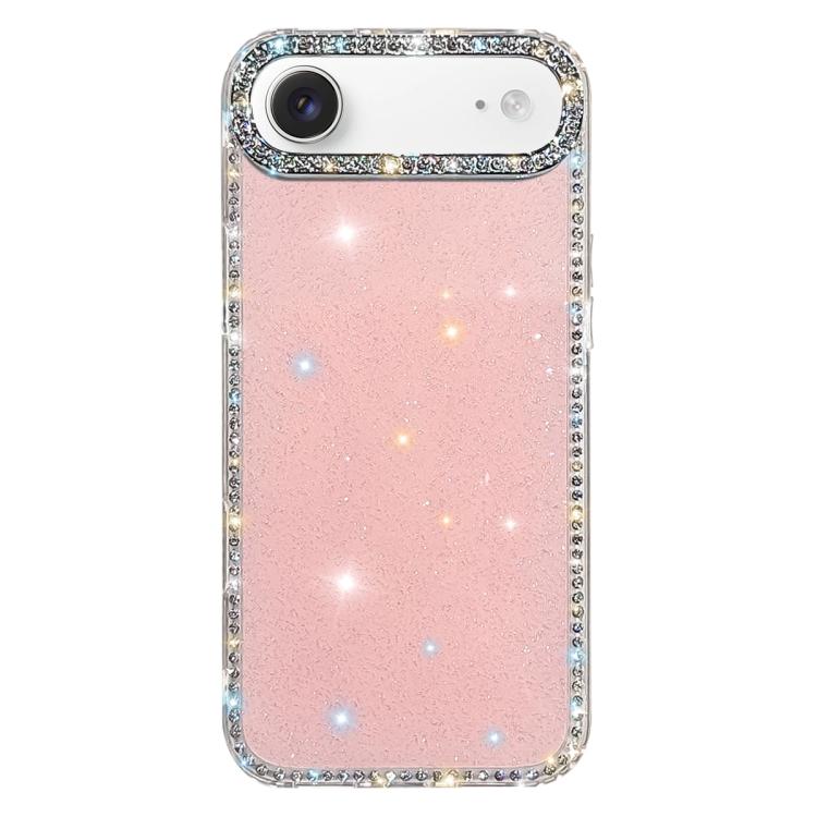 雙面水鑽IMD PC混合TPU手機殼，適用於iPhone 17 Pro Max、iPhone 17 Pro、iPhone 17、iPhone Air、iPhone 16 Pro Max、iPhone 16 Pro、iPhone 16 Plus、iPhone 16