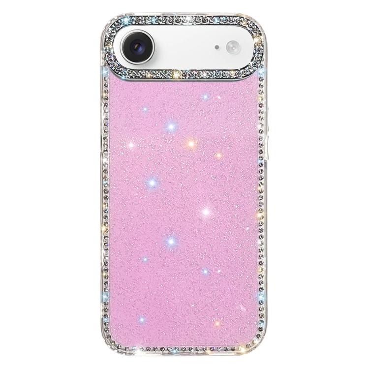 雙面水鑽IMD PC混合TPU手機殼，適用於iPhone 17 Pro Max、iPhone 17 Pro、iPhone 17、iPhone Air、iPhone 16 Pro Max、iPhone 16 Pro、iPhone 16 Plus、iPhone 16