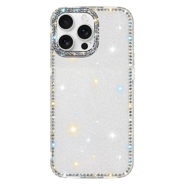 雙面水鑽IMD PC混合TPU手機殼，適用於iPhone 17 Pro Max、iPhone 17 Pro、iPhone 17、iPhone Air、iPhone 16 Pro Max、iPhone 16 Pro、iPhone 16 Plus、iPhone 16