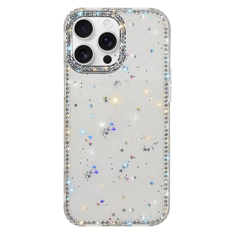 雙面水鑽IMD PC混合TPU手機殼，適用於iPhone 17 Pro Max、iPhone 17 Pro、iPhone 17、iPhone Air、iPhone 16 Pro Max、iPhone 16 Pro、iPhone 16 Plus、iPhone 16