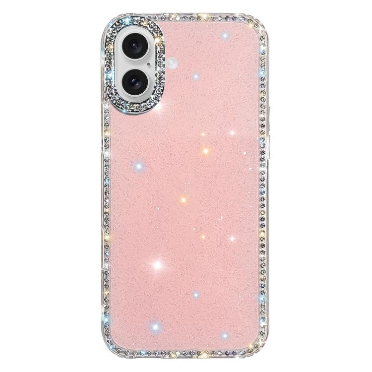 雙面水鑽IMD PC混合TPU手機殼，適用於iPhone 17 Pro Max、iPhone 17 Pro、iPhone 17、iPhone Air、iPhone 16 Pro Max、iPhone 16 Pro、iPhone 16 Plus、iPhone 16