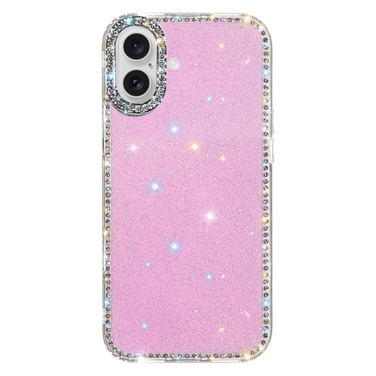雙面水鑽IMD PC混合TPU手機殼，適用於iPhone 17 Pro Max、iPhone 17 Pro、iPhone 17、iPhone Air、iPhone 16 Pro Max、iPhone 16 Pro、iPhone 16 Plus、iPhone 16