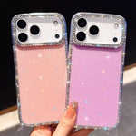 雙面水鑽IMD PC混合TPU手機殼，適用於iPhone 17 Pro Max、iPhone 17 Pro、iPhone 17、iPhone Air、iPhone 16 Pro Max、iPhone 16 Pro、iPhone 16 Plus、iPhone 16