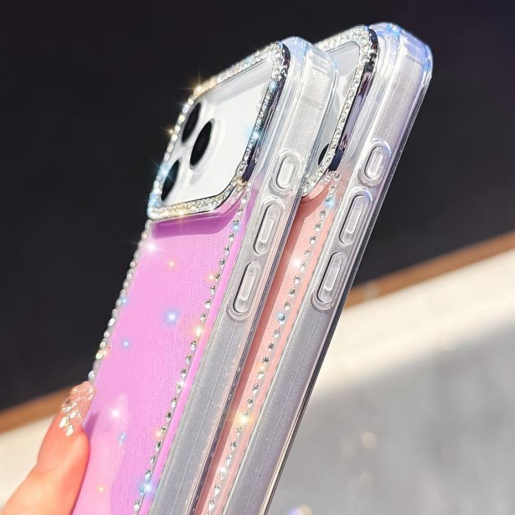 雙面水鑽IMD PC混合TPU手機殼，適用於iPhone 17 Pro Max、iPhone 17 Pro、iPhone 17、iPhone Air、iPhone 16 Pro Max、iPhone 16 Pro、iPhone 16 Plus、iPhone 16